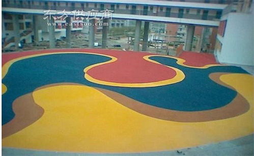 高淳彩色地坪 珉珀新型材料厂家 幼儿园彩色地坪图片