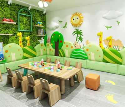 幼儿园教室软包墙防撞墙贴-幼儿园软包墙儿童软包_品源幼儿园家具工厂